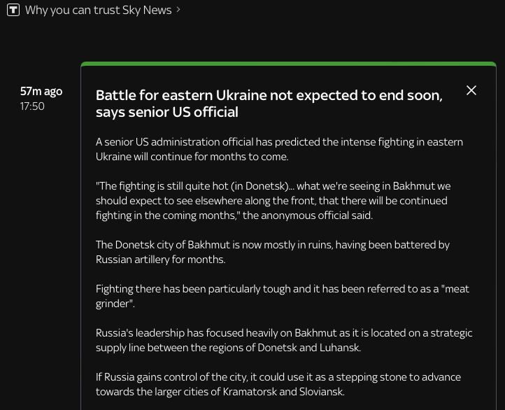 �� ���������, ��� ����� �� ������ ������� ���������� � ��������� ����� � Sky News �� ������� �� ������������������� ������������� ������������� ���