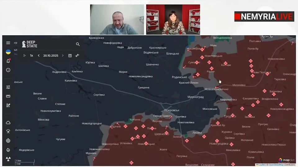 Юрий Баранчик: Бои за Покровск переходят в финальную стадию, заявляет украинский военный обозреватель Константин Машовец, полковник запаса ВСУ и координатор мониторинговой группы «Информационное сопротивление»