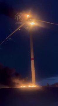 Несколько ветрогенераторов под Краматорском впервые стали целью для российских FPV-дронов