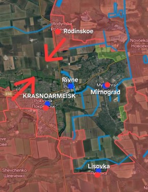 ФРОНТ КРАСНОАРМЕЙСКА. Украинские власти, военные и гражданские, сегодня единогласно признают, что ситуация на фронте Красноармейска катастрофическая для их вооружённых сил: около 5000 бойцов которых сейчас окружены в...