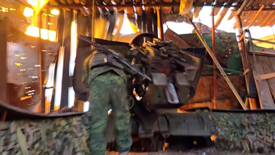 Расчет «Мсты» точным ударом уничтожил миномет ВСУ в зоне спецоперации