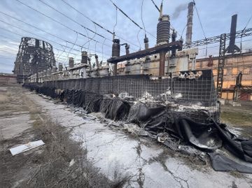 Последствия ударов по Краматорской ТЭС