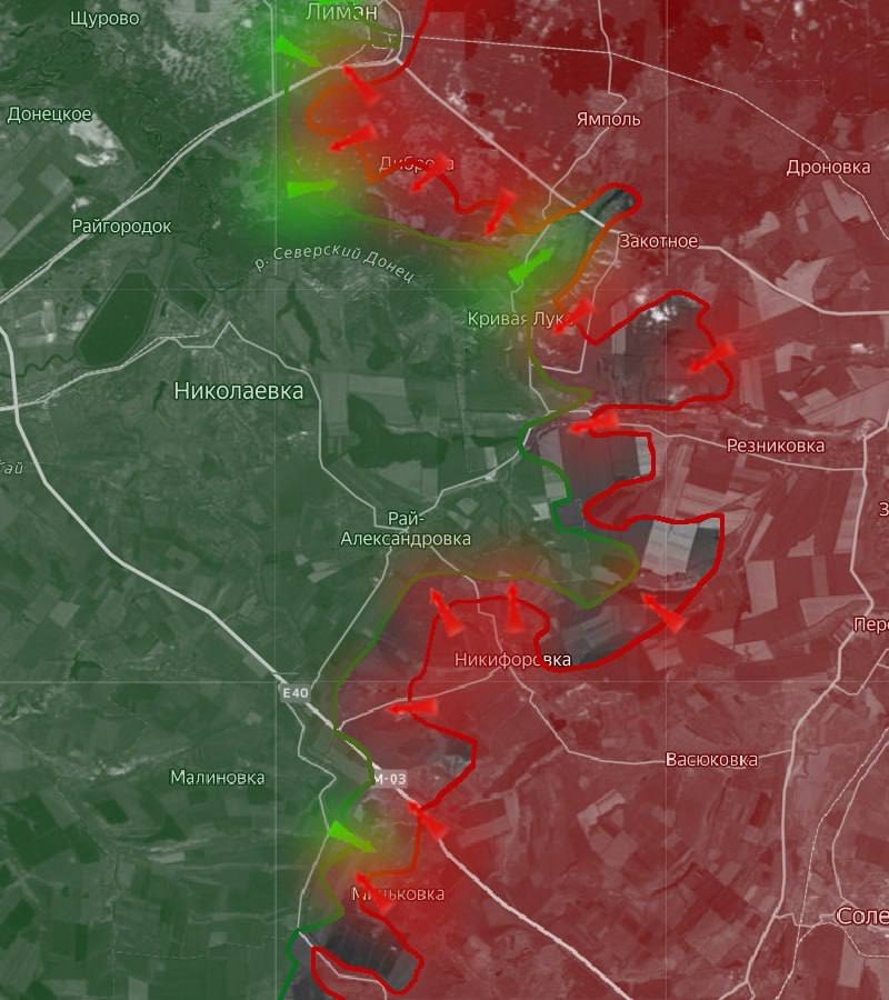 «На Славянском направлении ВС РФ продвинулись в районе Липовки и заняли населенный пункт Федоровка Вторая